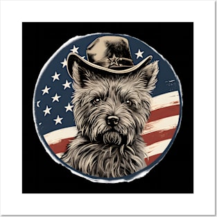 Cairn Terrier 4th of July Posters and Art